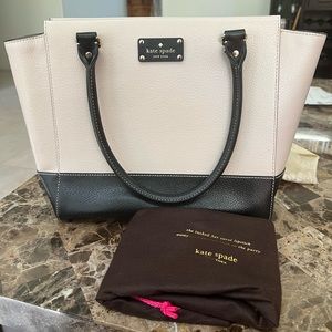 NWOT Kate Spade Tote- cream and black